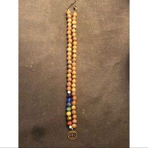 Chakra necklace with lotus flower